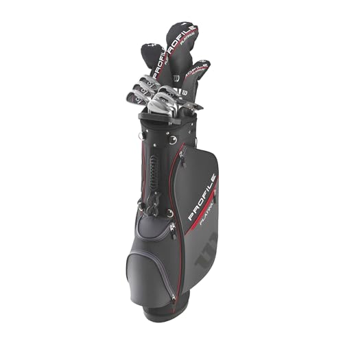 Wilson Men's Profile Platinum Complete Golf Club Package Set - Right Handeded, Stand Bag