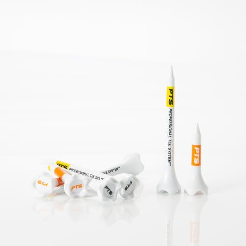 PrideSports PTS Plastic Golf Tees | 30 Count, 1-1/2 Inch | #1 Plastic Tee on Tour | Best for Irons, Hybrids, and Woods