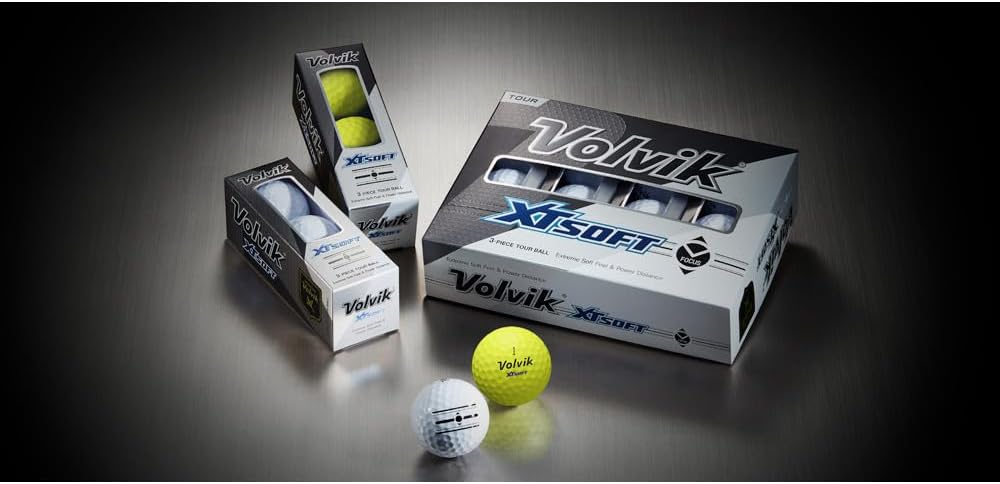 New Volvik XT Soft Extreme Soft Feel and Power Distance, 3-Piece Construction Urethane Cover Golf Ball. 3 Dozen (White) with 5 Ball Marker and 1 Magnet Hat Clip