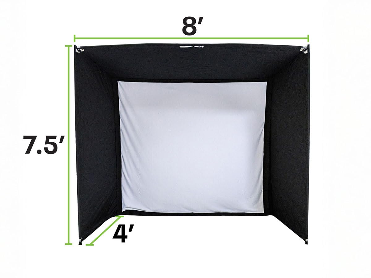 SkyTrak ST+ Golf Simulator – Ultimate Studio Package | Home Golf Simulator with Launch Monitor, Mat, Net & Screen