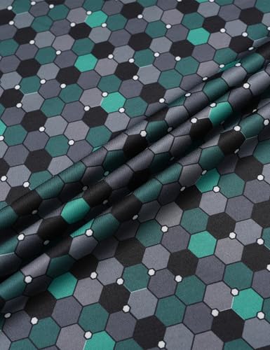 MAGCOMSEN Mens Golf Shirt Short Sleeve Dry Fit Moisture Wicking Golf Polos Casual Performance Print Collared Shirt Men