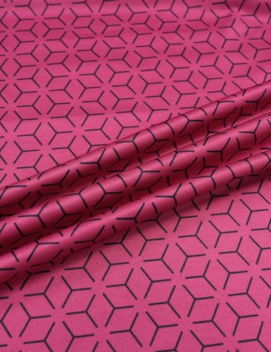 MAGCOMSEN Mens Golf Shirt Short Sleeve Dry Fit Moisture Wicking Golf Polos Casual Performance Print Collared Shirt Men