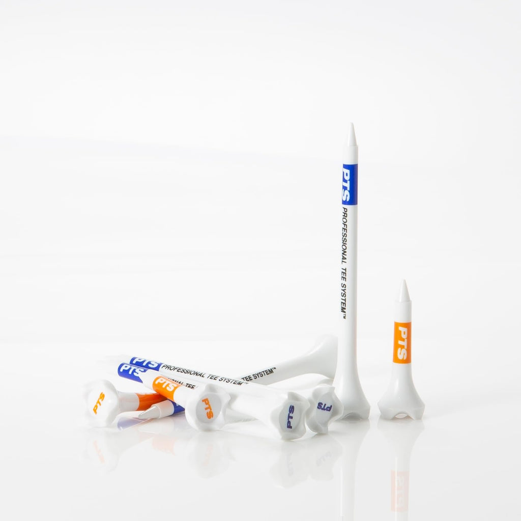 PrideSports PTS Plastic Golf Tees | 30 Count, 1-1/2 Inch | #1 Plastic Tee on Tour | Best for Irons, Hybrids, and Woods