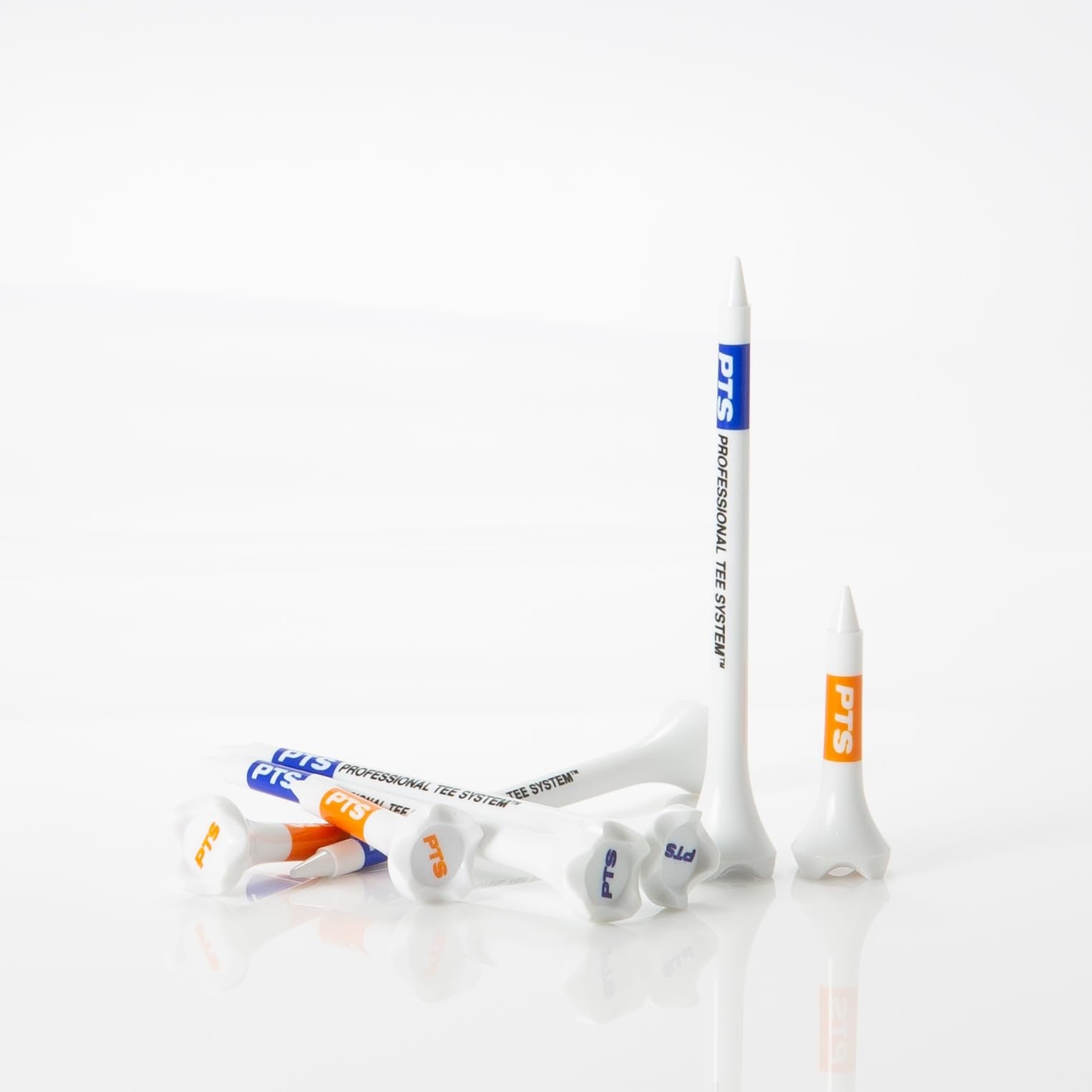 PrideSports PTS Plastic Golf Tees | 30 Count, 1-1/2 Inch | #1 Plastic Tee on Tour | Best for Irons, Hybrids, and Woods