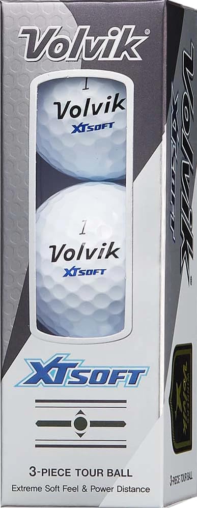 New Volvik XT Soft Extreme Soft Feel and Power Distance, 3-Piece Construction Urethane Cover Golf Ball. 3 Dozen (White) with 5 Ball Marker and 1 Magnet Hat Clip