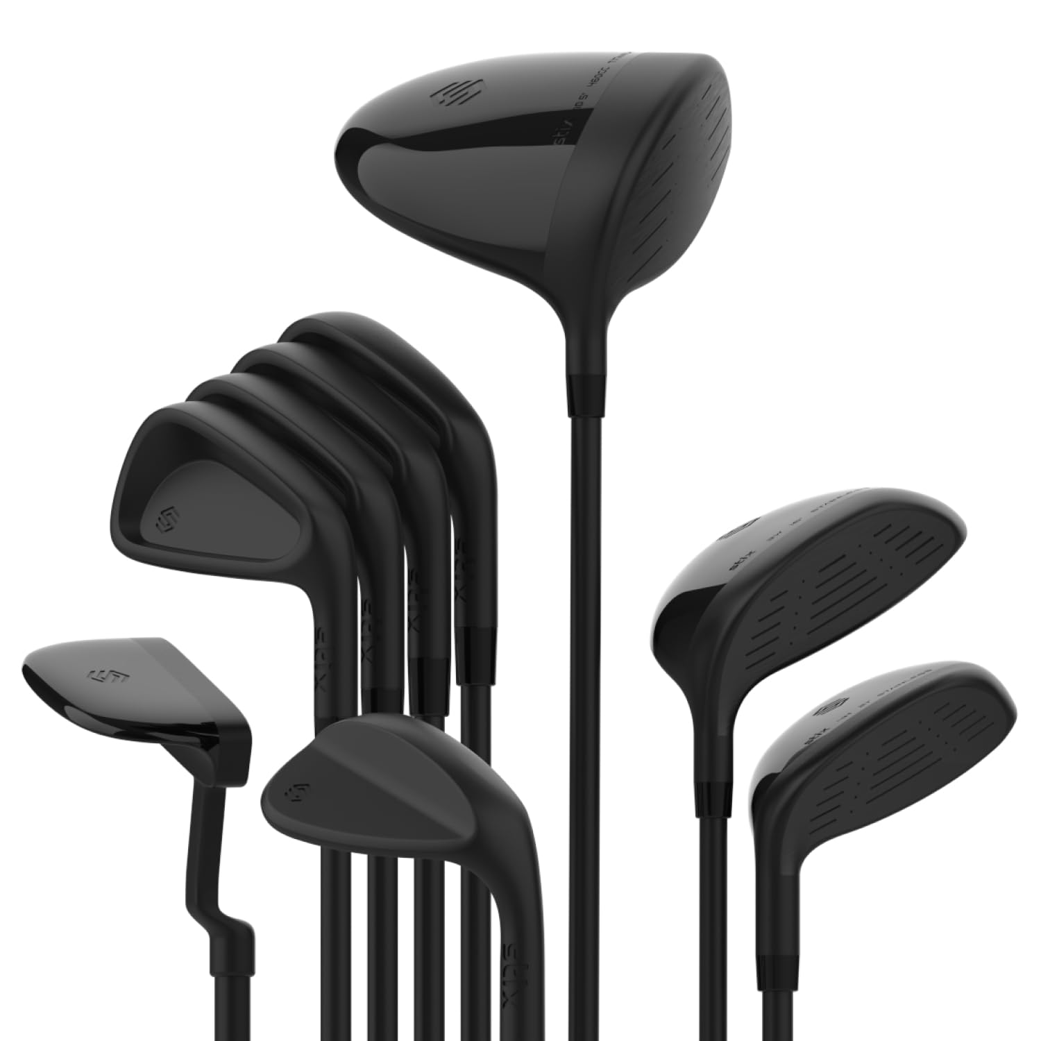 Stix Golf Club Set - Unisex - Black - 9 Set Clubs - Graphite Shafts - Premium Materials, Modern Design, Quality