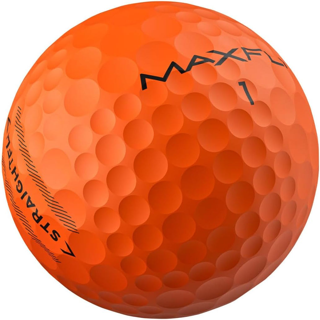 Maxfli StraightFli Golf Balls Variety Pack – 36-Pack (Gloss White, Gloss Yellow, Matte Orange) | Soft Feel, Durable Ionomer Cover | Ideal for Beginners & Recreational Golfers