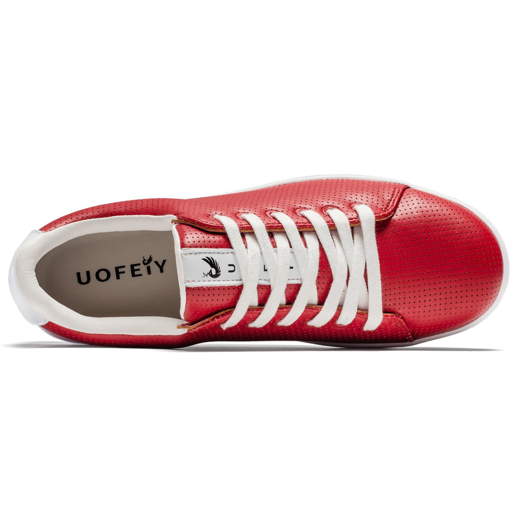 Men's Golf Shoes Professional Spikeless Leather Sneakers Non Slip Low Top Lightweight Comfort Travel Walking Shoes