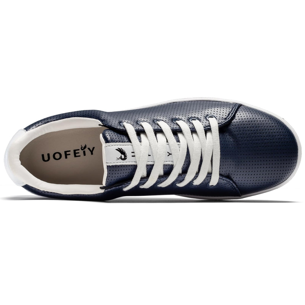 Men's Golf Shoes Professional Spikeless Leather Sneakers Non Slip Low Top Lightweight Comfort Travel Walking Shoes