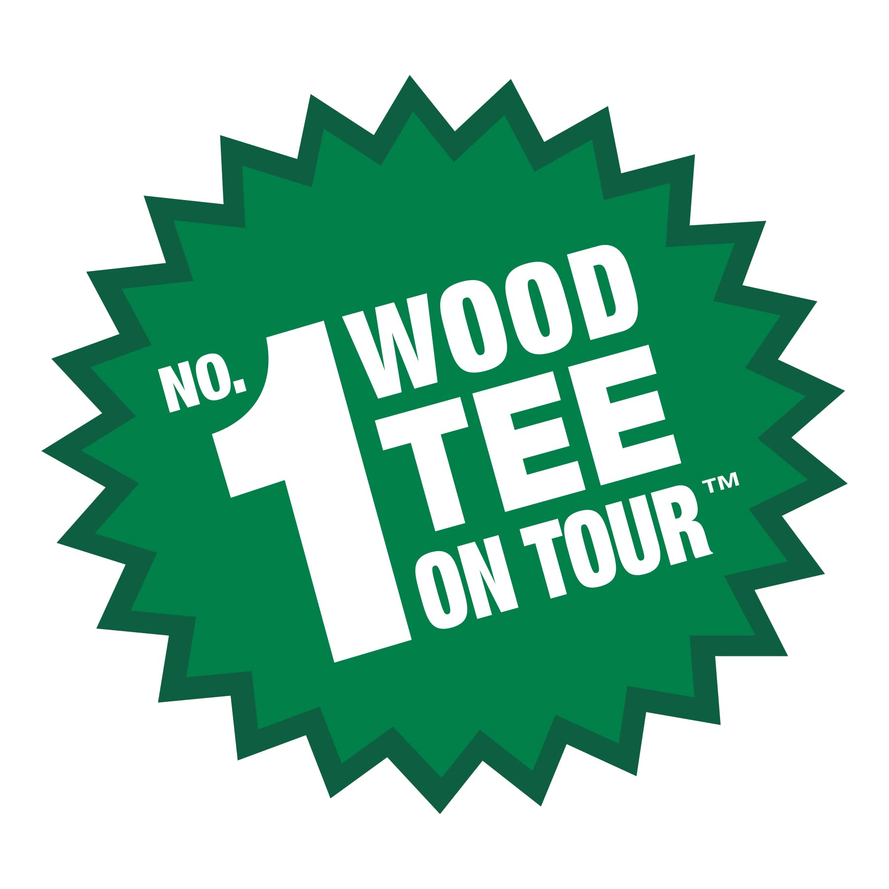 PrideSports PTS Wood Golf Tees | 100 Count, 2-3/4 Inch | #1 Wood Tee on Tour | Best for Drivers & Woods