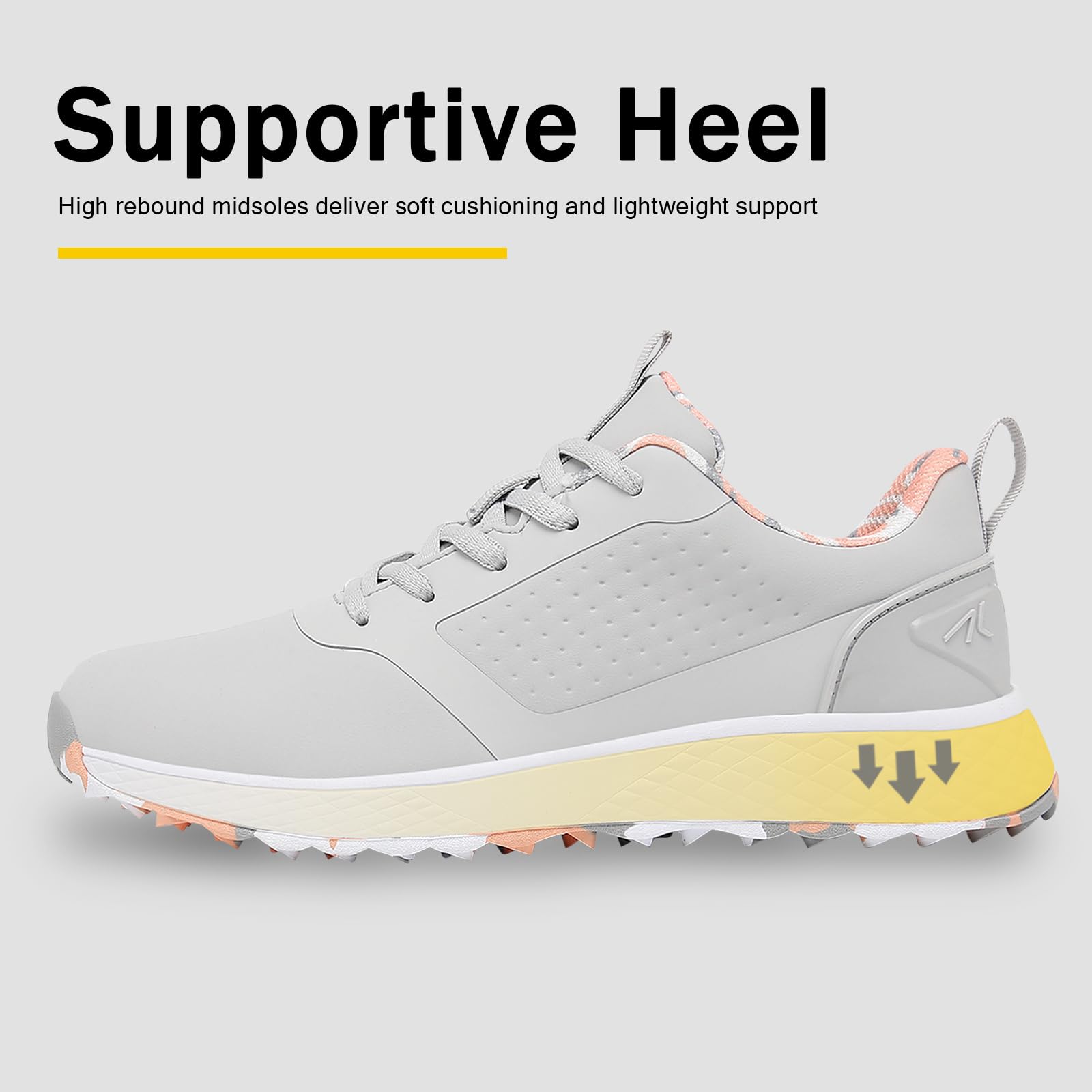 ULTIANT Women Golf Shoes Spikeless Waterproof Golf Sport Sneakers Size5-10