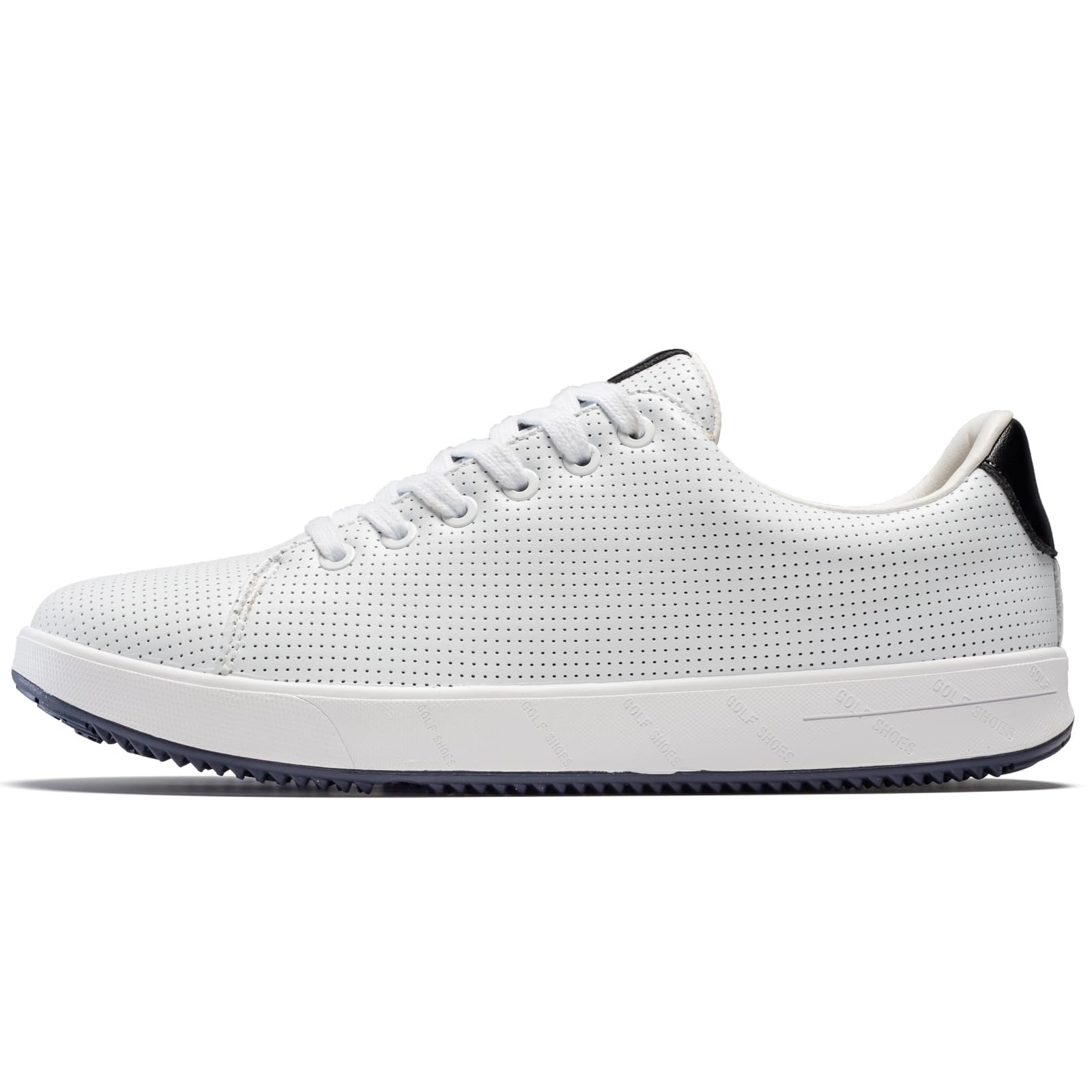 Men's Golf Shoes Professional Spikeless Leather Sneakers Non Slip Low Top Lightweight Comfort Travel Walking Shoes