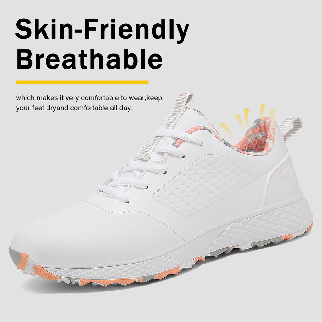 ULTIANT Women Golf Shoes Spikeless Waterproof Golf Sport Sneakers Size5-10