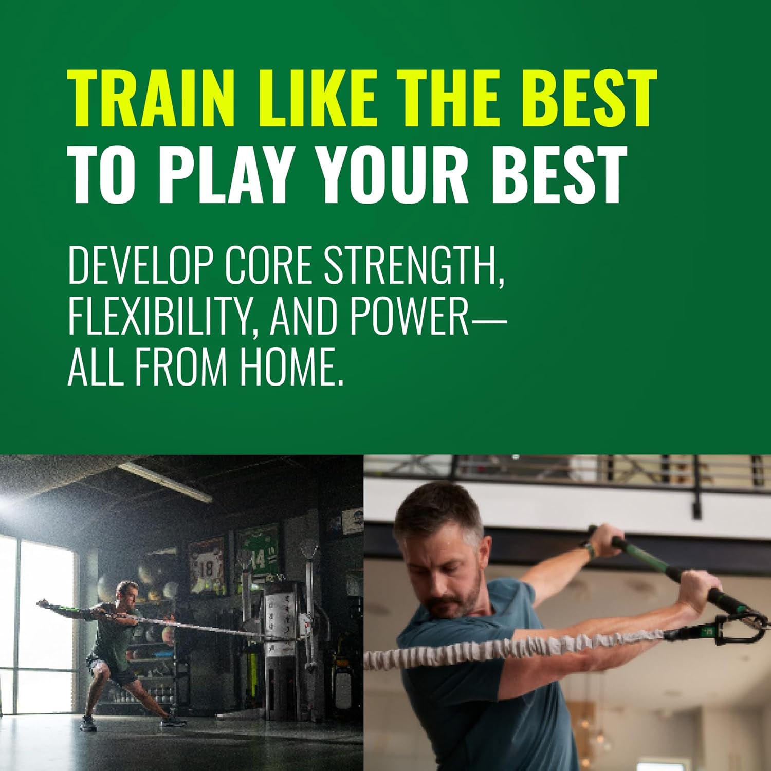 GolfForever Swing Trainer – Golf Training & Fitness System for Strength, Flexibility & Swing Power – Includes 30-Day Membership & Training Bar for Golf-Specific Workouts