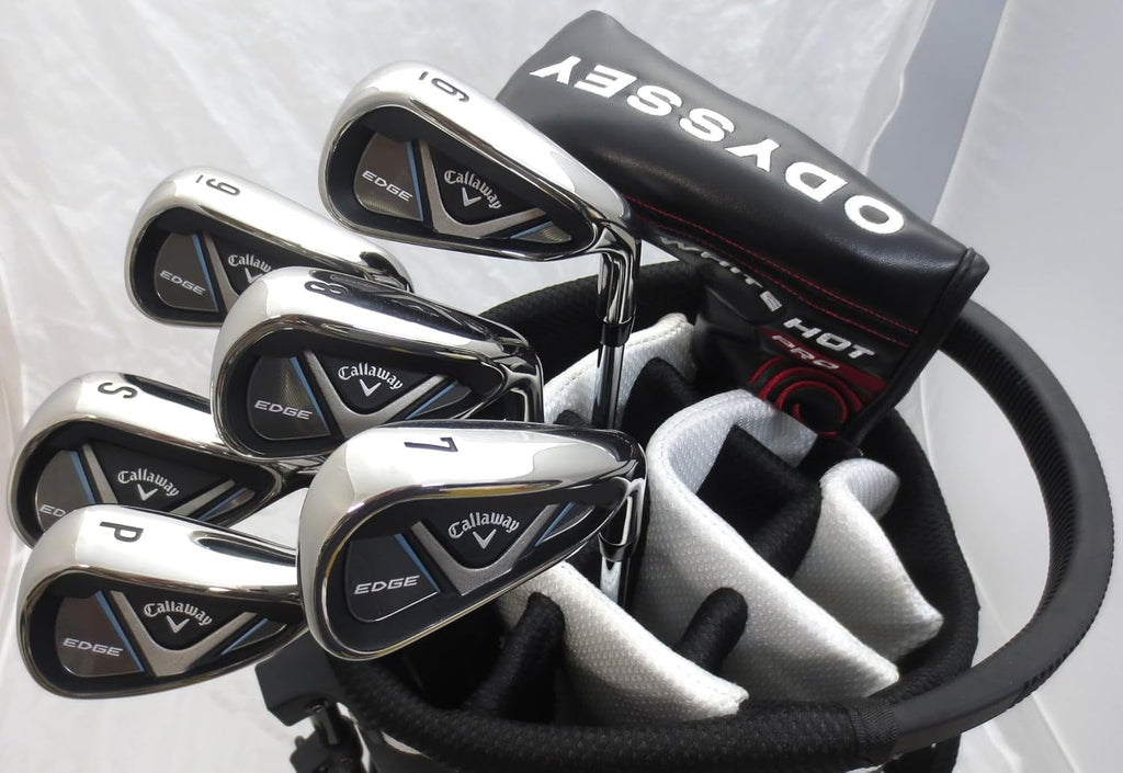 Mens Callaway Complete Golf Set - Clubs Driver, Fairway Wood, Hybrid, Irons, Putter Stand Bag Reg Flex