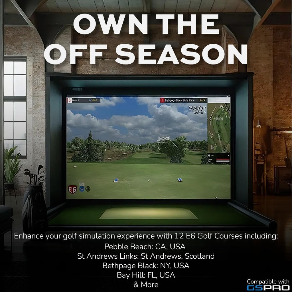 FlightScope X3C Carbon Golf Launch Monitor and Simulator | Full Tracking Radar from Impact to Landing | 50+ Data Parameters with i4 Golf Rangefinder | 6X Magnification, 1,000 Yard Range