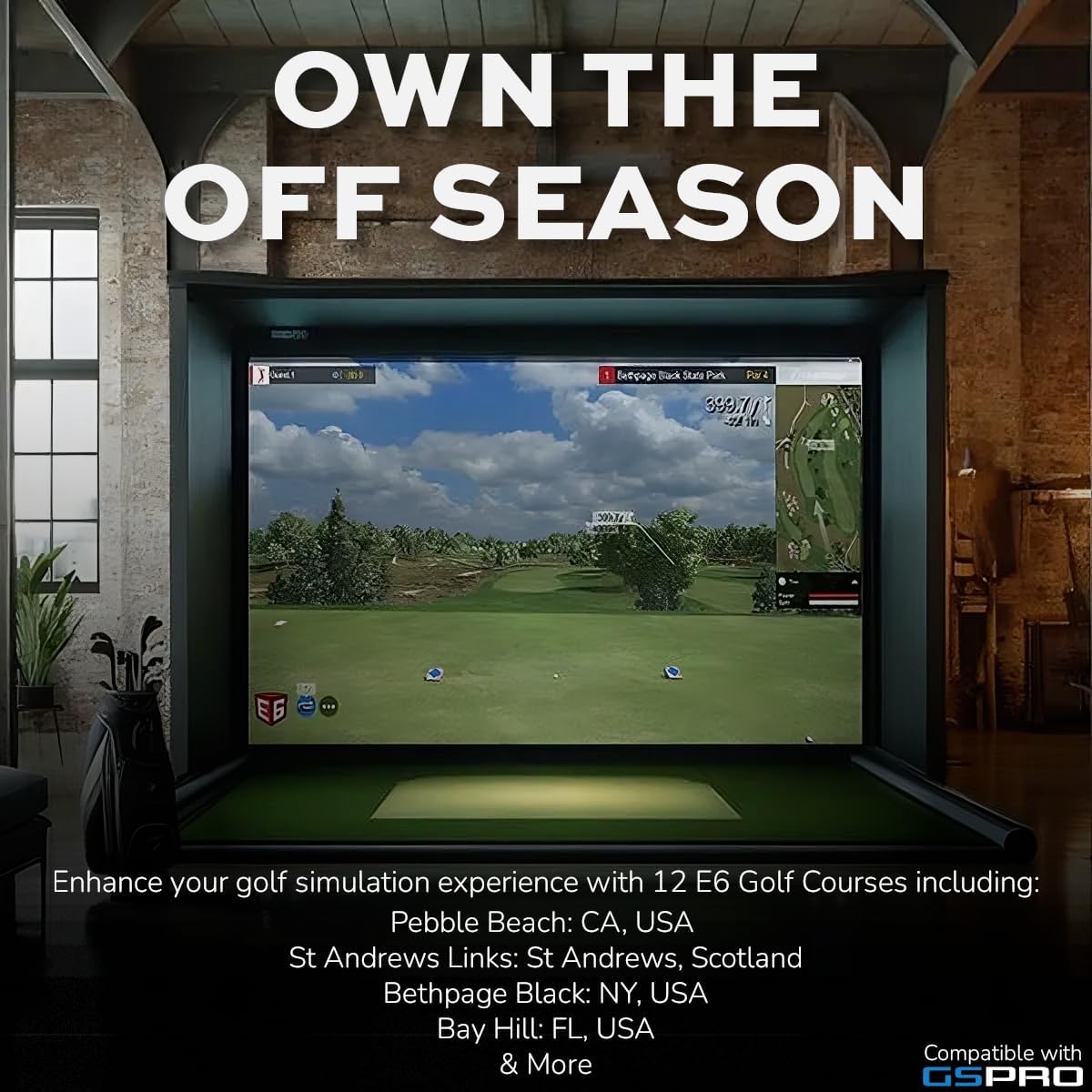 FlightScope X3C Carbon Golf Launch Monitor and Simulator | Full Tracking Radar from Impact to Landing | 50+ Data Parameters with i4 Golf Rangefinder | 6X Magnification, 1,000 Yard Range