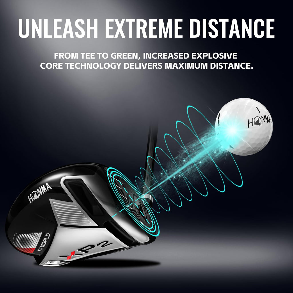 Honma D1 Distance Golf Balls,Extra Soft Feel with Long Distance,High Speed Core with Low Spin Design,Low Compression Golfballs Perfect for Men,Women Beginners,1 Dozen