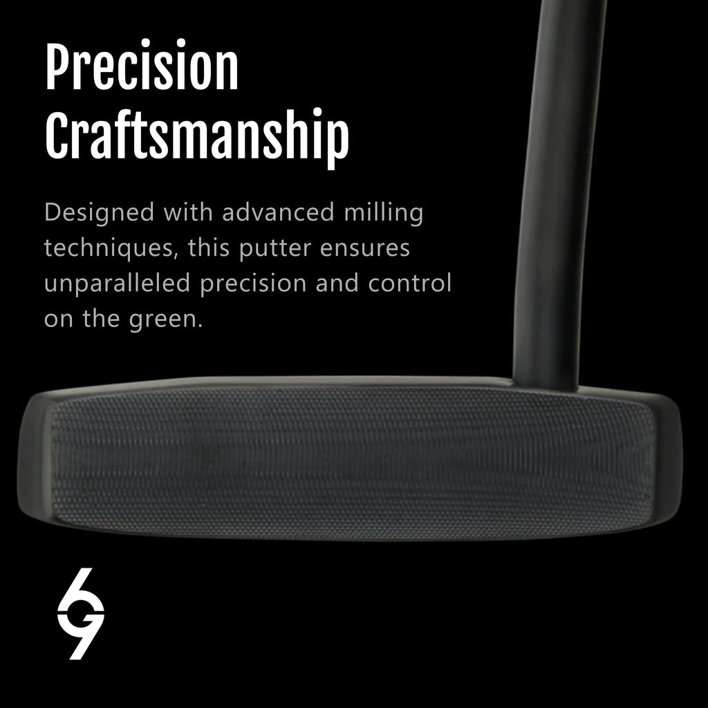 69 Golf Golf Putter with Grip for Men 35'" Length | Stepped Steel Shaft | PVD Coating Putter Head