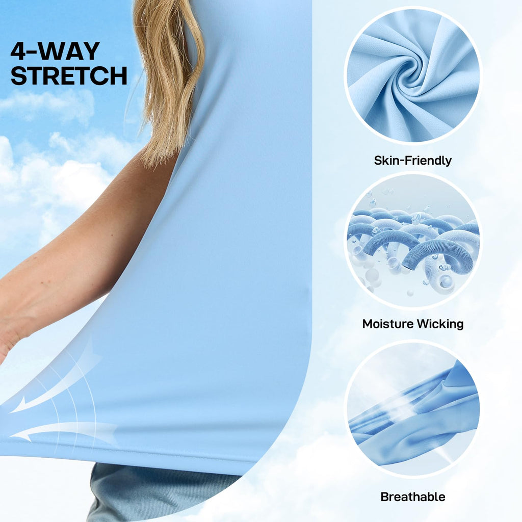 Women's Polo Shirts Short Sleeve Quick Dry UPF 50+ Sun Protection Business Casual Collared Shirt Tennis Golf Shirt Work Tops