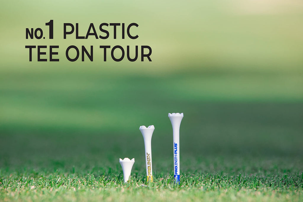 PrideSports PTS Plastic Golf Tees | 30 Count, 1-1/2 Inch | #1 Plastic Tee on Tour | Best for Irons, Hybrids, and Woods