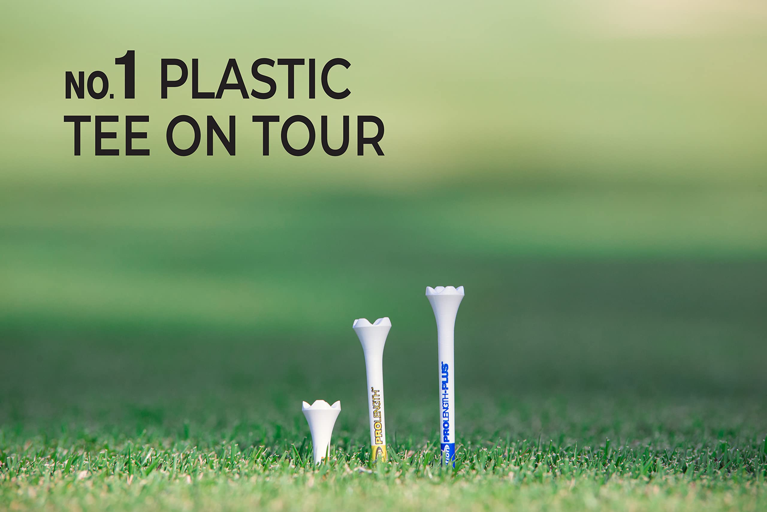 PrideSports PTS Plastic Golf Tees | 30 Count, 1-1/2 Inch | #1 Plastic Tee on Tour | Best for Irons, Hybrids, and Woods