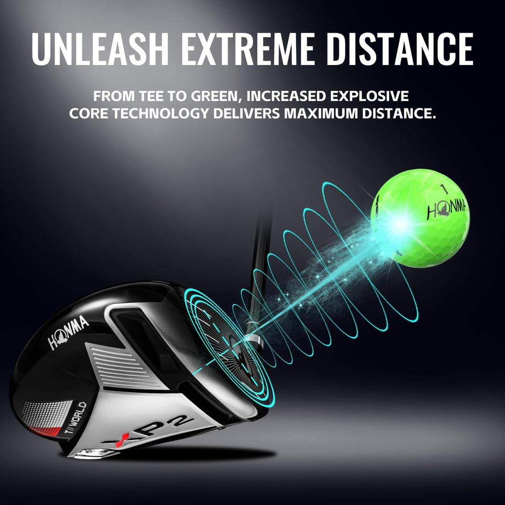 Honma D1 Distance Golf Balls,Extra Soft Feel with Long Distance,High Speed Core with Low Spin Design,Low Compression Golfballs Perfect for Men,Women Beginners,1 Dozen