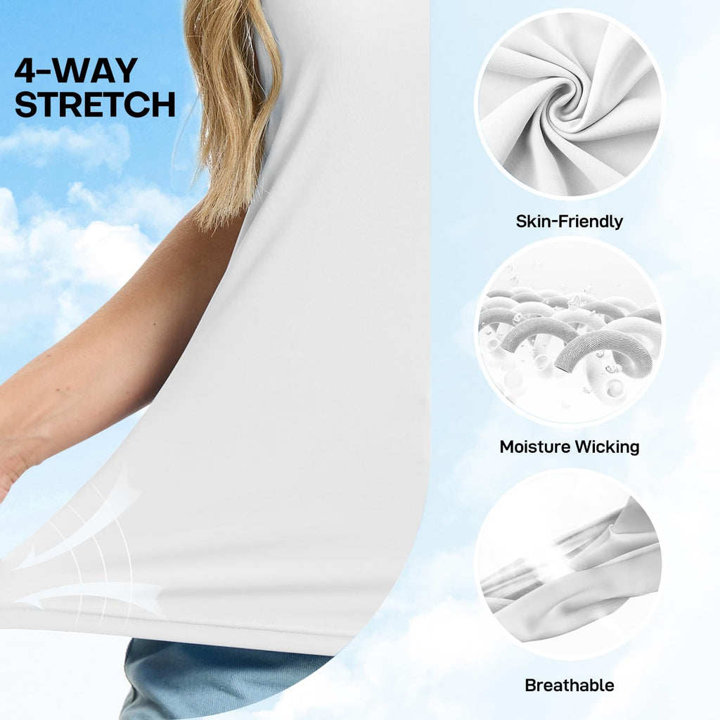 Women's Polo Shirts Short Sleeve Quick Dry UPF 50+ Sun Protection Business Casual Collared Shirt Tennis Golf Shirt Work Tops