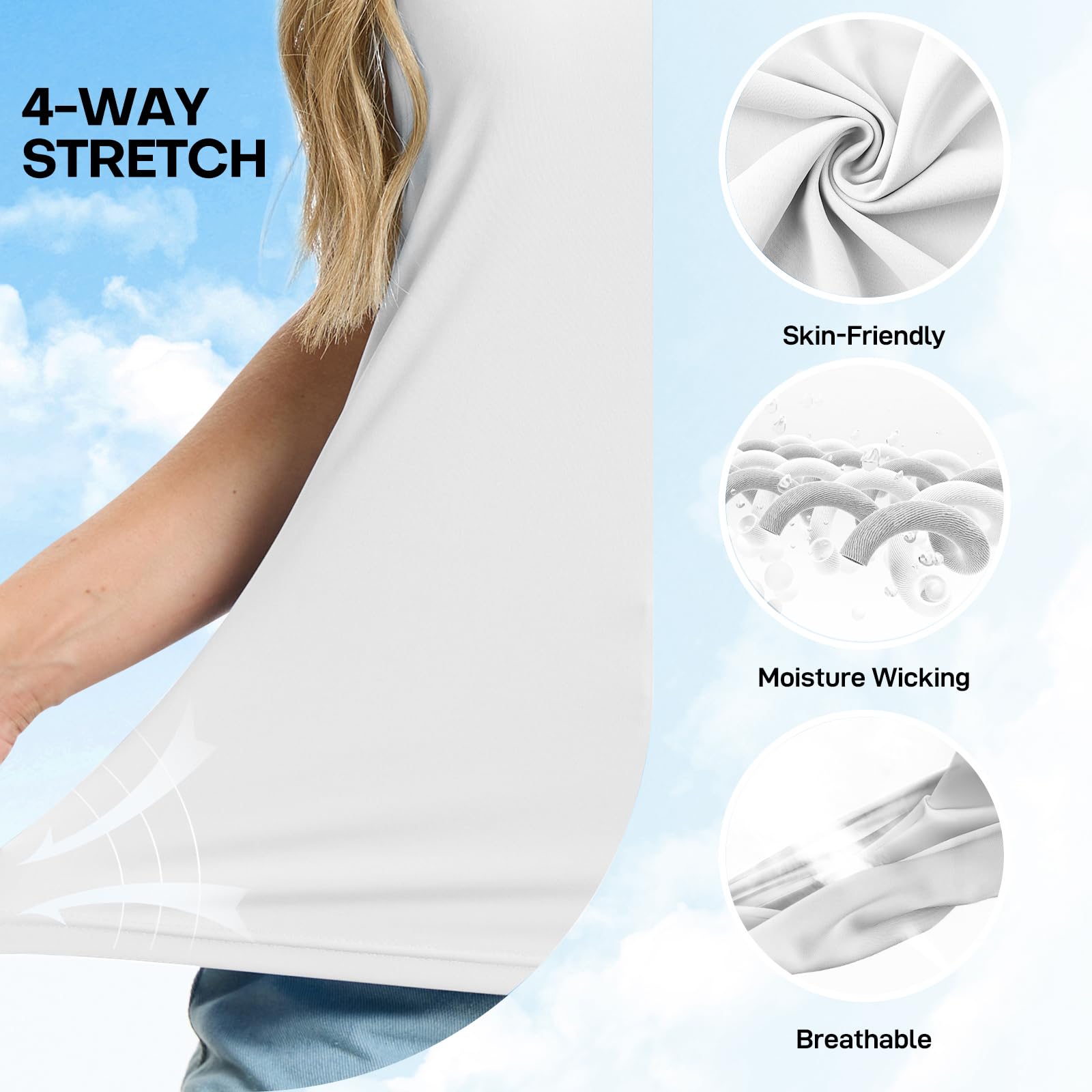 Women's Polo Shirts Short Sleeve Quick Dry UPF 50+ Sun Protection Business Casual Collared Shirt Tennis Golf Shirt Work Tops