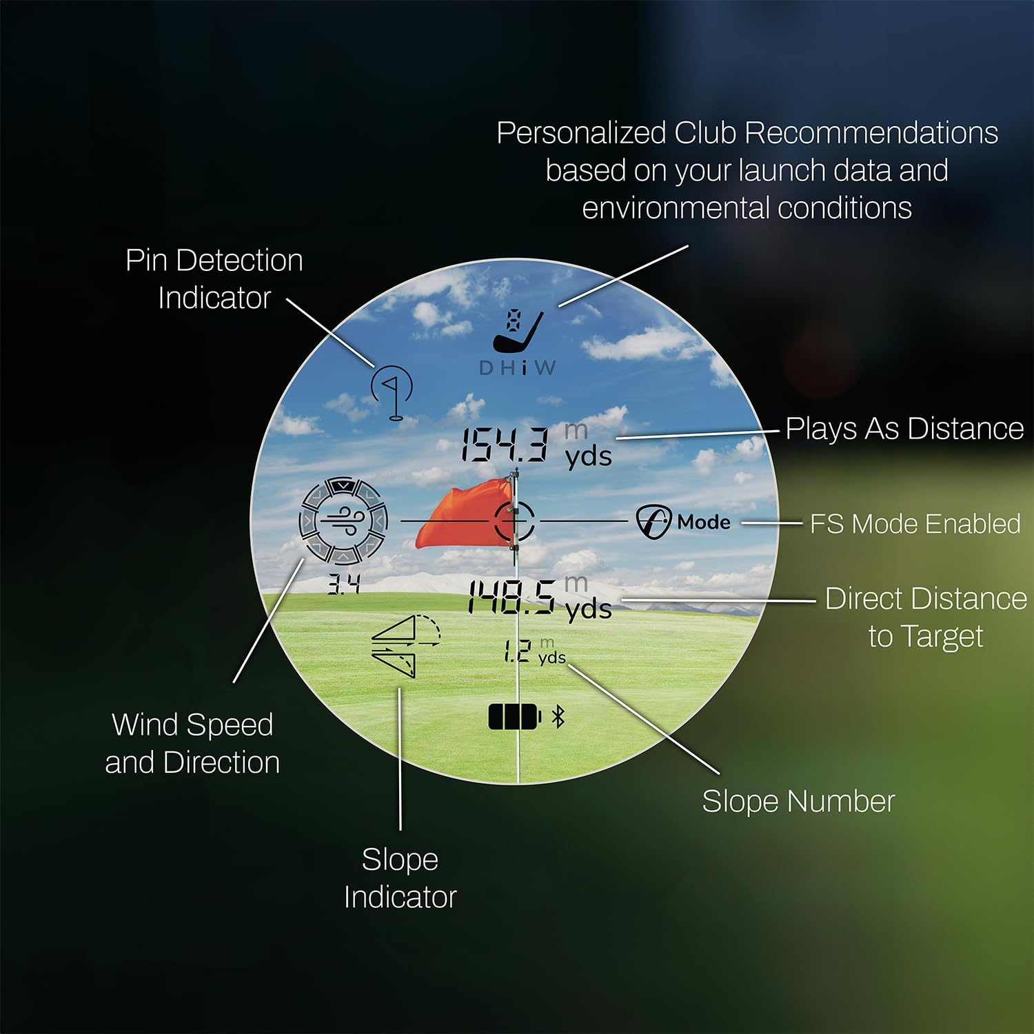 FlightScope X3C Carbon Golf Launch Monitor and Simulator | Full Tracking Radar from Impact to Landing | 50+ Data Parameters with i4 Golf Rangefinder | 6X Magnification, 1,000 Yard Range