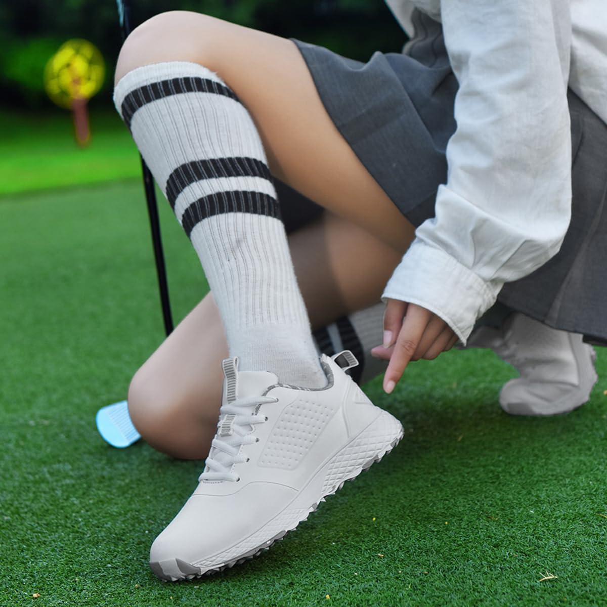 ULTIANT Women Golf Shoes Spikeless Waterproof Golf Sport Sneakers Size5-10