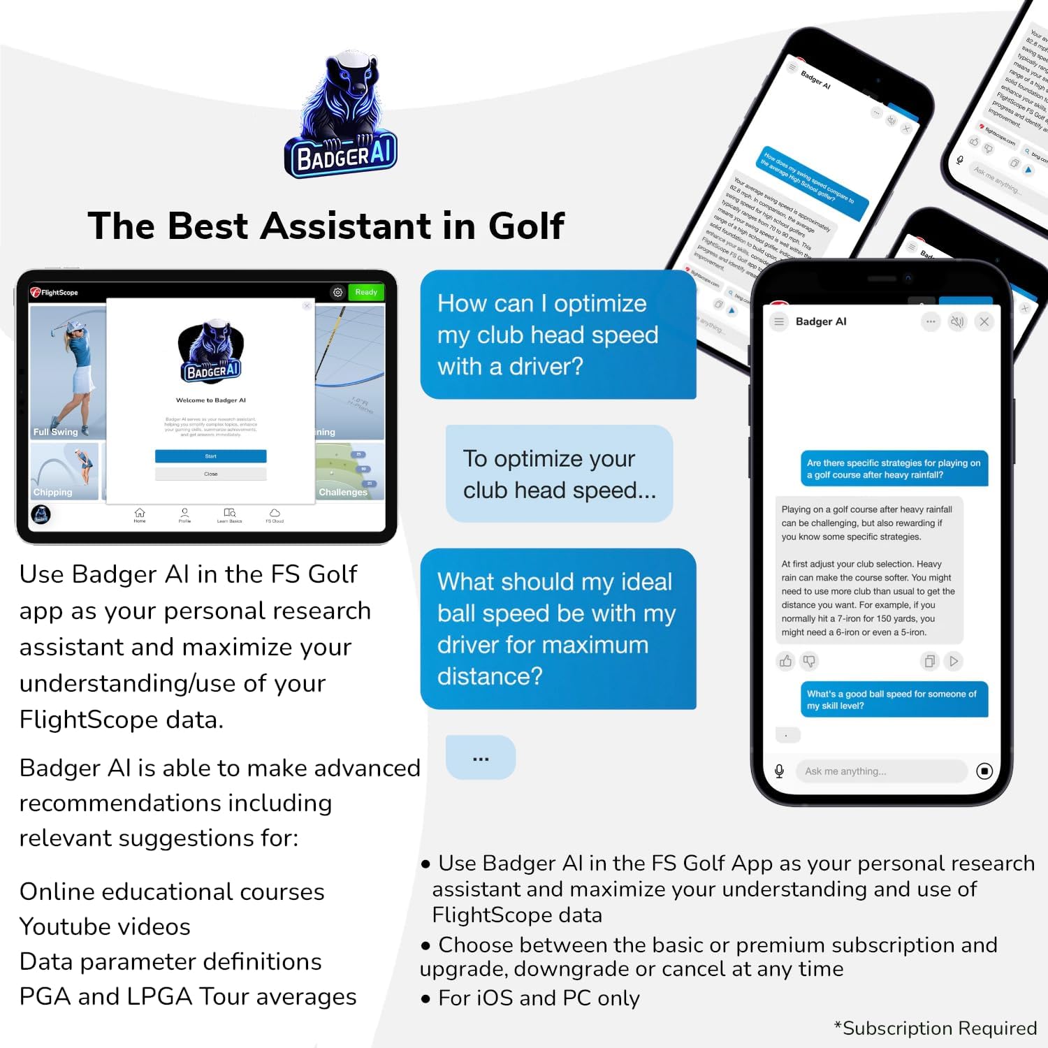 FlightScope X3C Carbon Golf Launch Monitor and Simulator | Full Tracking Radar from Impact to Landing | 50+ Data Parameters with i4 Golf Rangefinder | 6X Magnification, 1,000 Yard Range