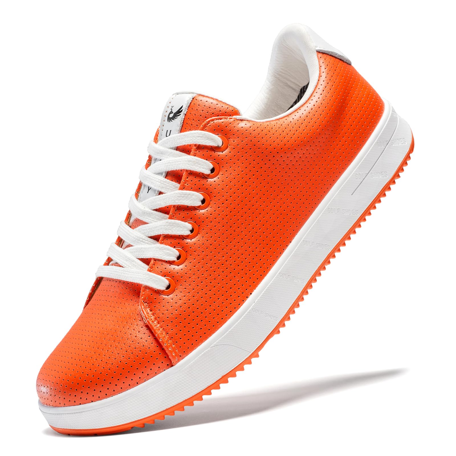 Men's Golf Shoes Professional Spikeless Leather Sneakers Non Slip Low Top Lightweight Comfort Travel Walking Shoes