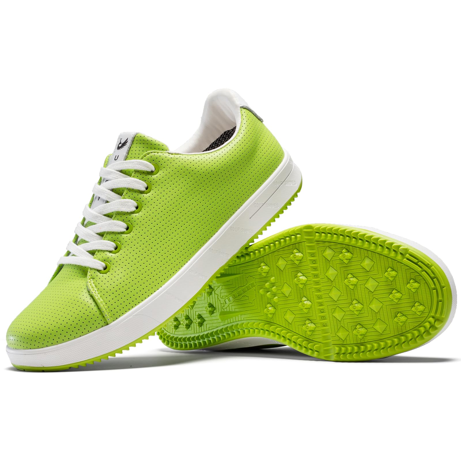 Men's Golf Shoes Professional Spikeless Leather Sneakers Non Slip Low Top Lightweight Comfort Travel Walking Shoes