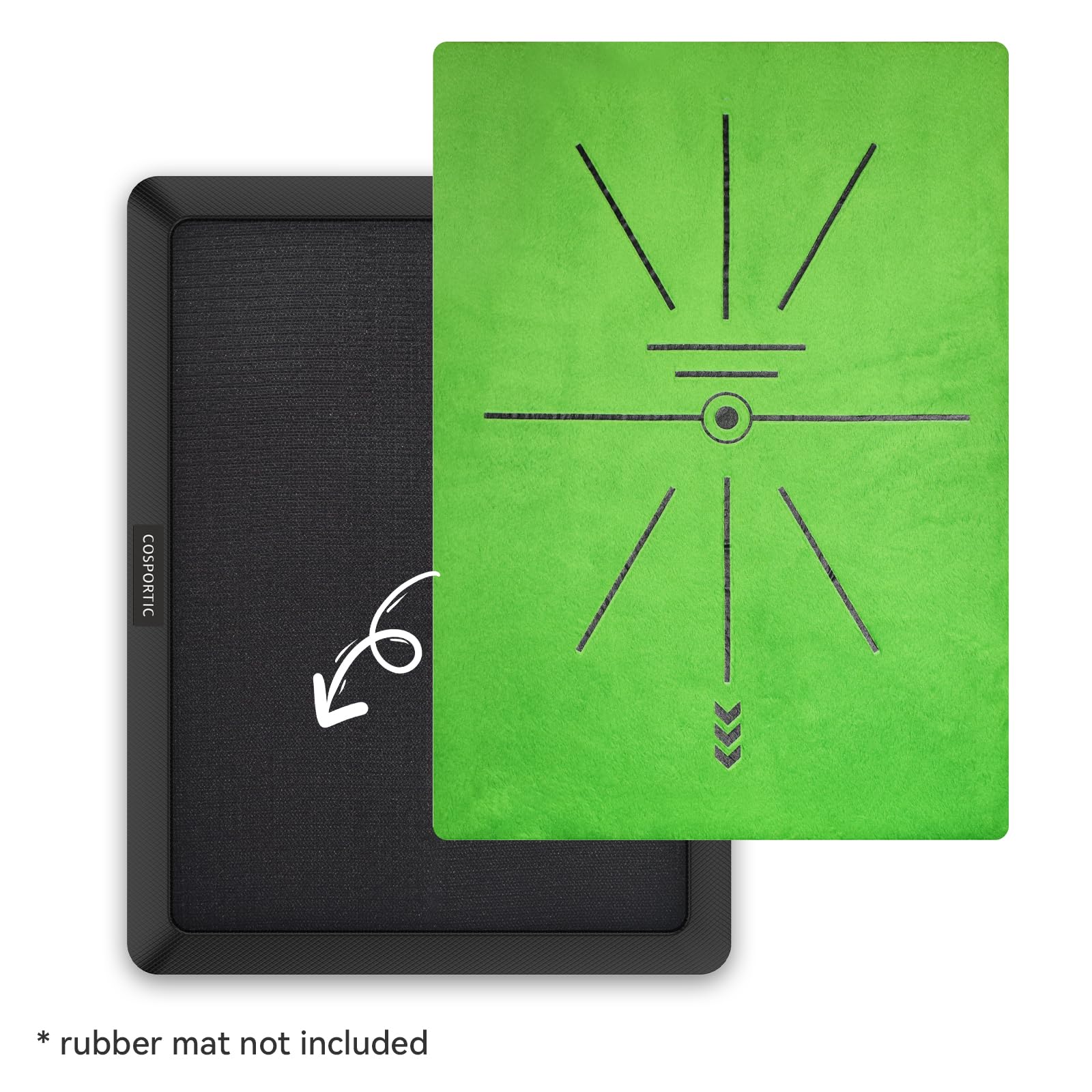 Golf Hitting Mat, Golf Training Mat for Swing Path Feedback Detection Batting,Extra Replaceable Golf Practice Mat 16"x12", Golf Gifts for Men Women for Home Indoor Outdoor