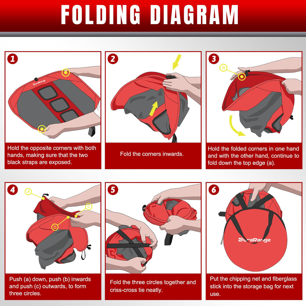 Pop-Up Golf Chipping Net - Ultimate Target Training Chip Aids for Precision & Distance, Outdoor | Indoor Practice, Golfer Gift