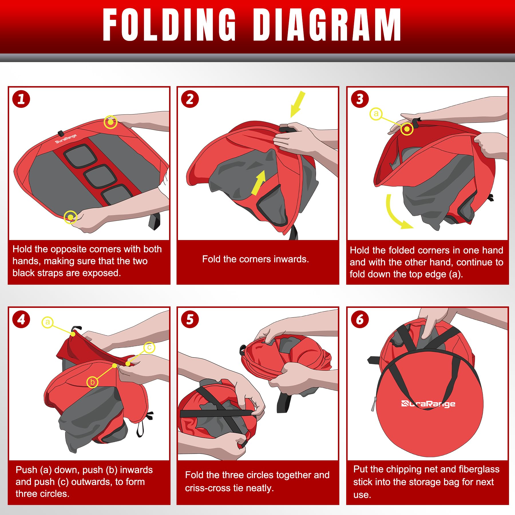 Pop-Up Golf Chipping Net - Ultimate Target Training Chip Aids for Precision & Distance, Outdoor | Indoor Practice, Golfer Gift