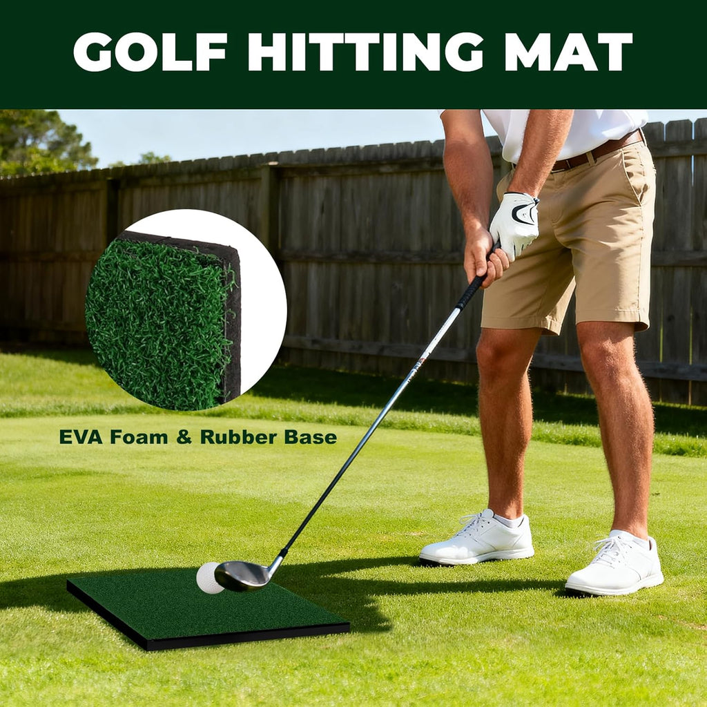 Golf Chipping Net, Golf Chipping Game, 3Pcs Pop-Up Golf Practice Net Backyard with 3 Targets, 15 Balls, 1 Hitting Mat, 1 Storage Bag, Indoor Outdoor Game Gift(Golf Clubs not Included)