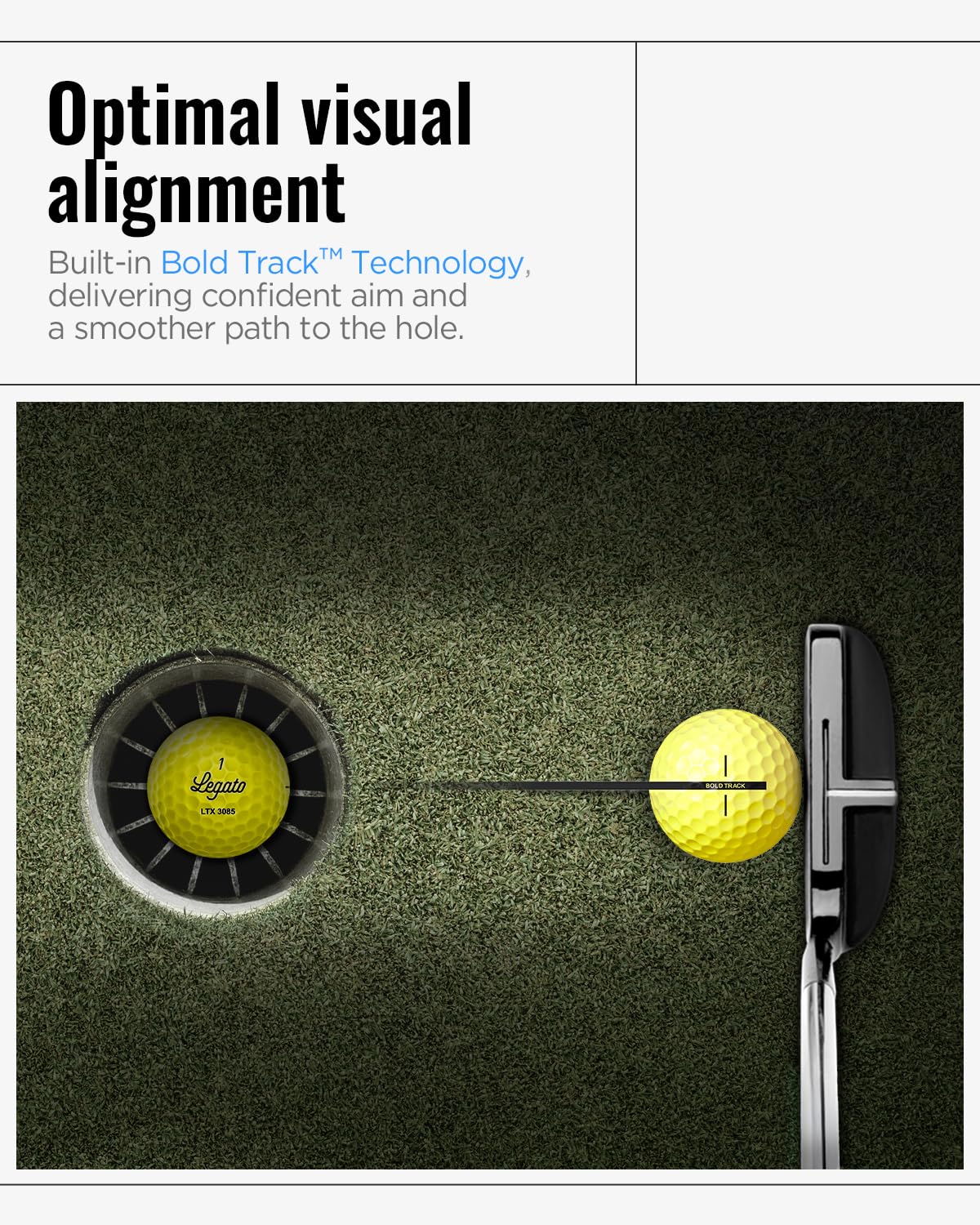 Legato Golf Balls LTX3085 | Maximized Distance with Soft Feel | 3 Piece | Urethane Cover | 85 Compression