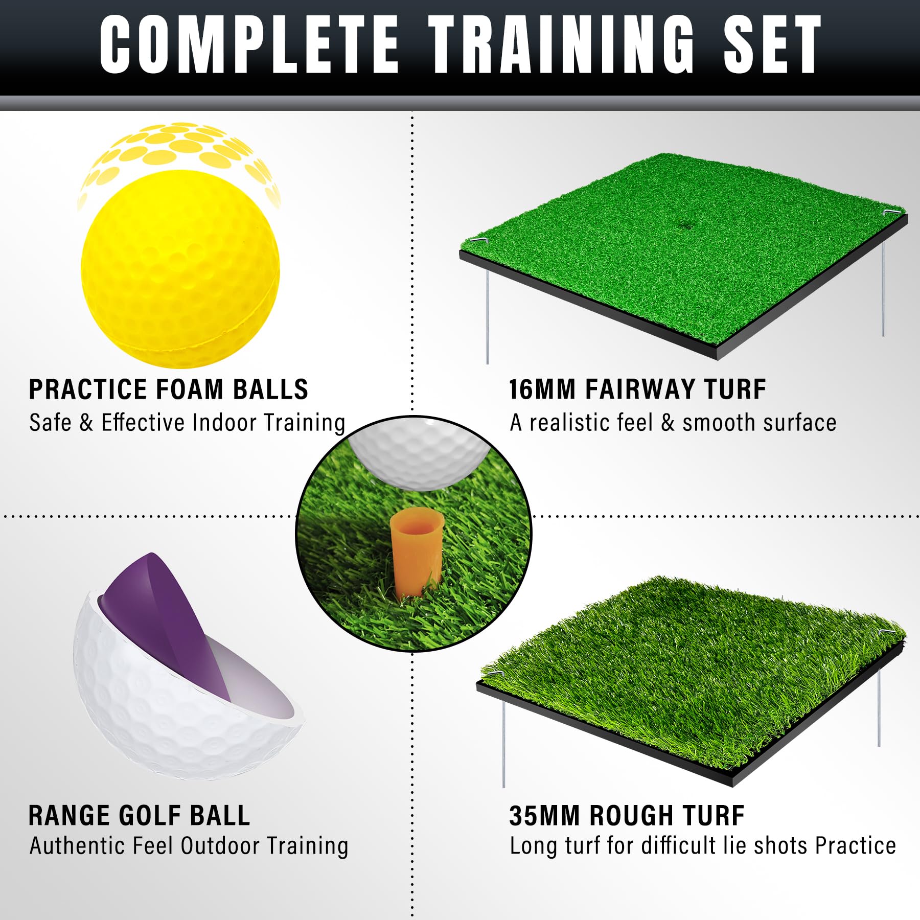 Pop-Up Golf Chipping Net - Ultimate Target Training Chip Aids for Precision & Distance, Outdoor | Indoor Practice, Golfer Gift