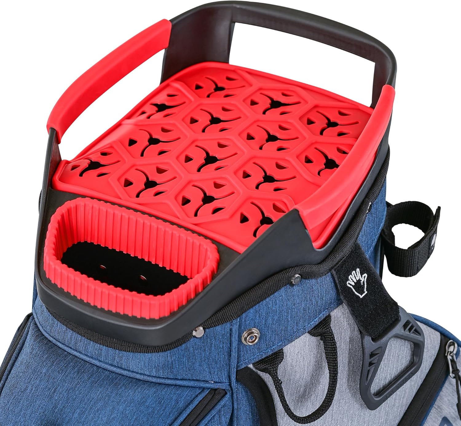 ASK ECHO SLC-130 Golf Cart Bag with 15 Way Full Length Dividers Top, Premium Quiet Golf Cart Bag with Rain Cover for Men