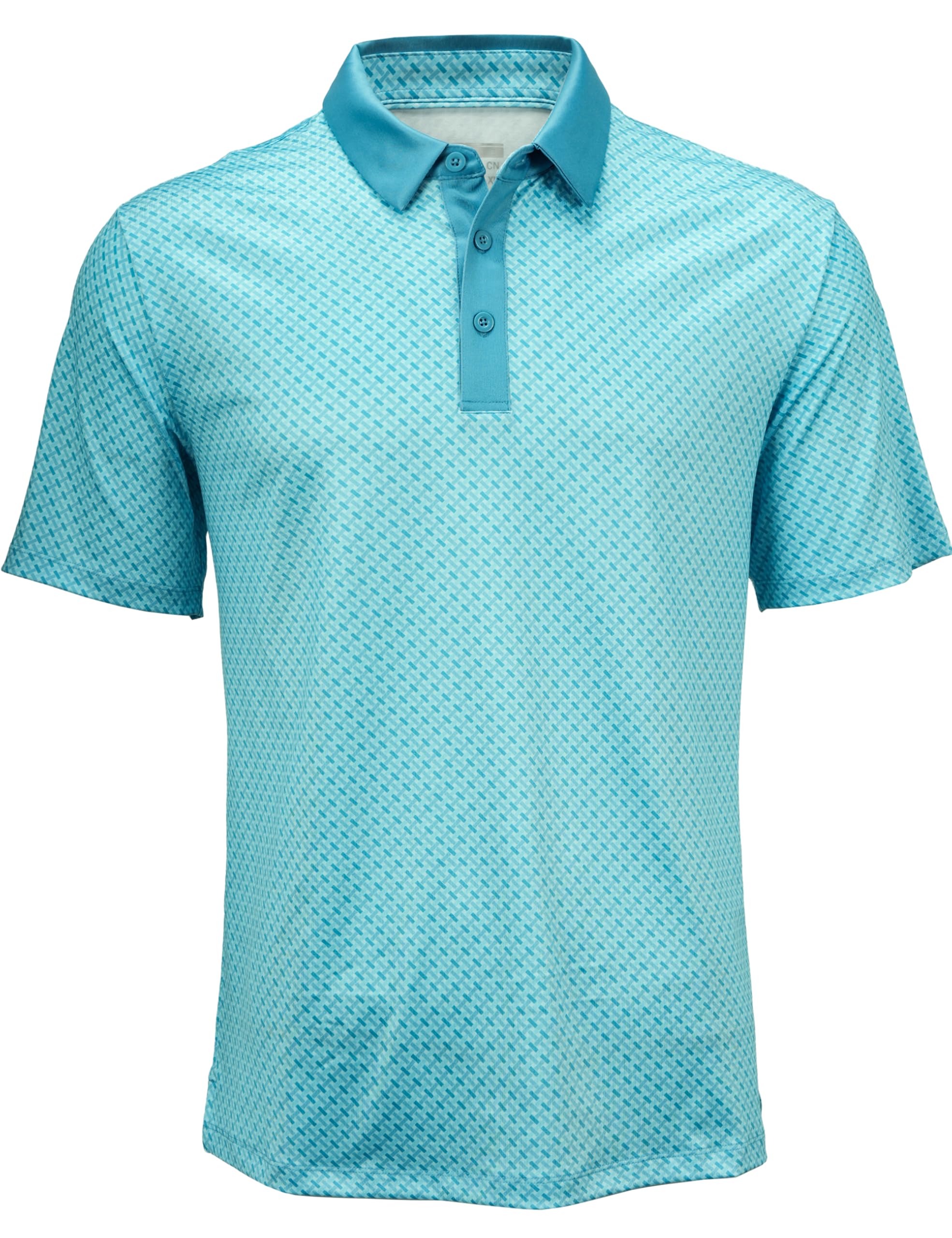 MAGCOMSEN Mens Golf Shirt Short Sleeve Dry Fit Moisture Wicking Golf Polos Casual Performance Print Collared Shirt Men