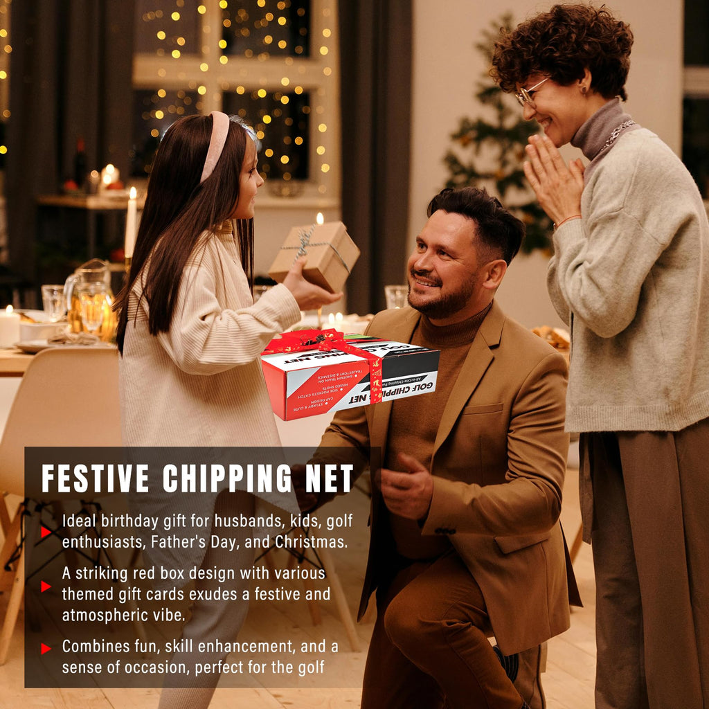 Pop-Up Golf Chipping Net - Ultimate Target Training Chip Aids for Precision & Distance, Outdoor | Indoor Practice, Golfer Gift