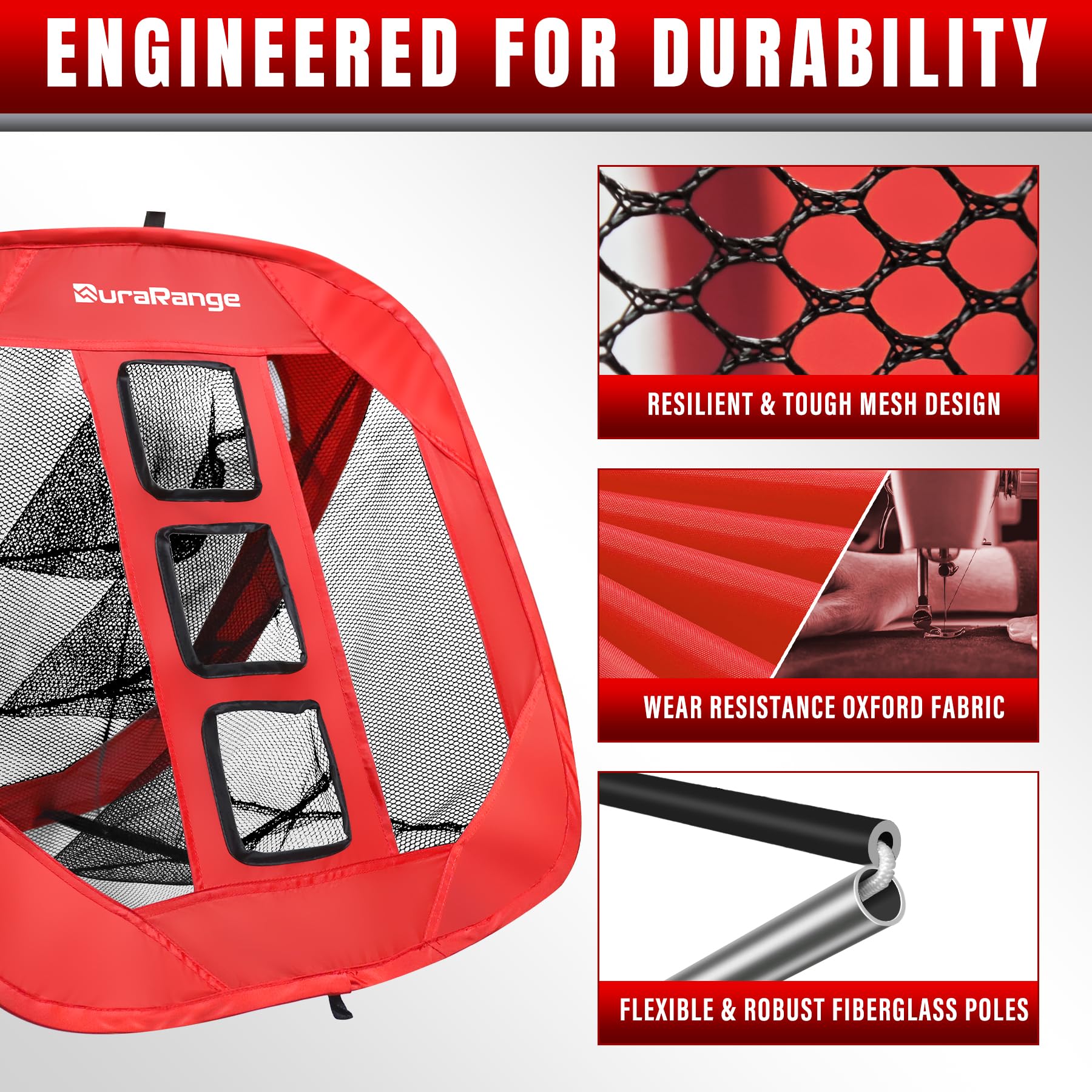Pop-Up Golf Chipping Net - Ultimate Target Training Chip Aids for Precision & Distance, Outdoor | Indoor Practice, Golfer Gift