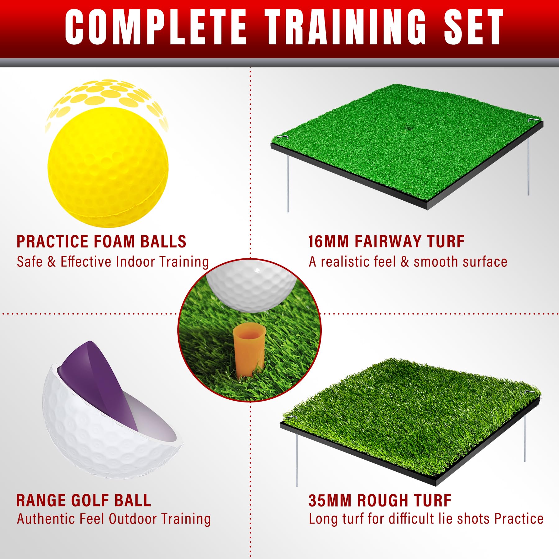 Pop-Up Golf Chipping Net - Ultimate Target Training Chip Aids for Precision & Distance, Outdoor | Indoor Practice, Golfer Gift