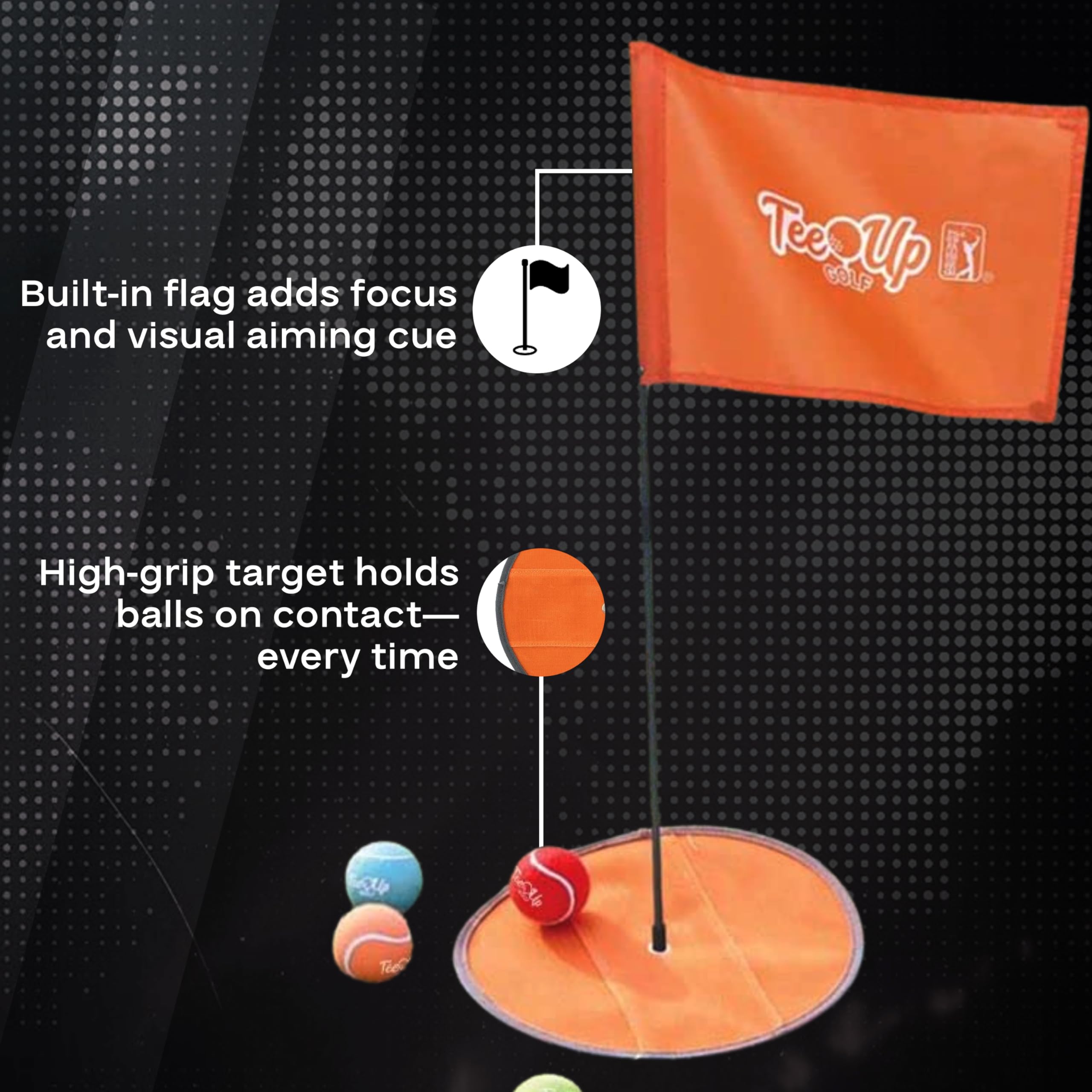 PGA Tour Golf Practice Aids by Golfgen: Premium Chipping Nets, Putting Rings, & Targets, Indoor & Outdoor Training, Improve Accuracy & Control, Master Putting and Chipping, Portable for On The Go