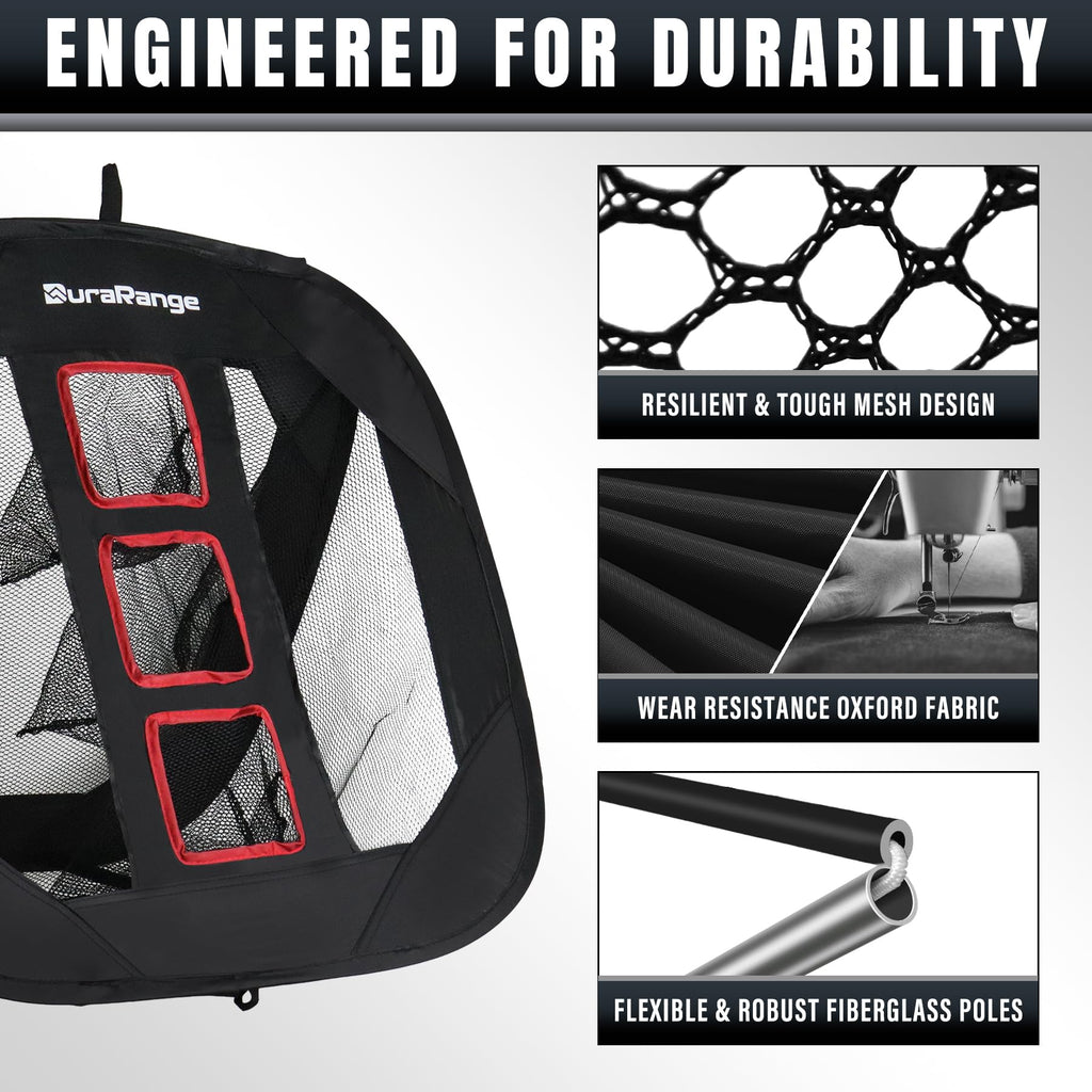 Pop-Up Golf Chipping Net - Ultimate Target Training Chip Aids for Precision & Distance, Outdoor | Indoor Practice, Golfer Gift