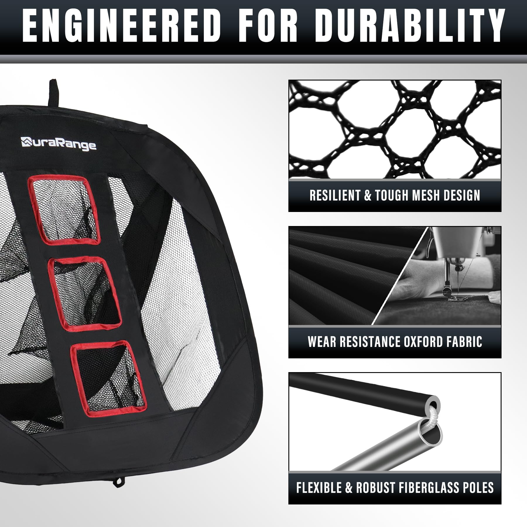 Pop-Up Golf Chipping Net - Ultimate Target Training Chip Aids for Precision & Distance, Outdoor | Indoor Practice, Golfer Gift