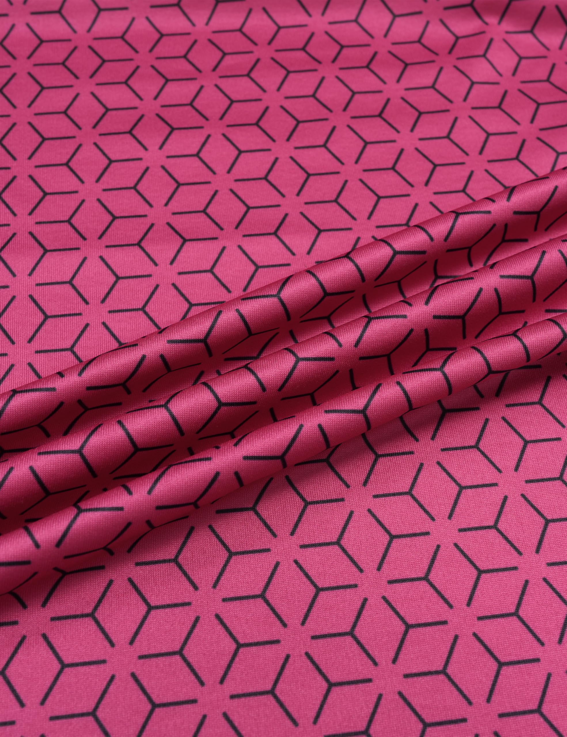 MAGCOMSEN Mens Golf Shirt Short Sleeve Dry Fit Moisture Wicking Golf Polos Casual Performance Print Collared Shirt Men