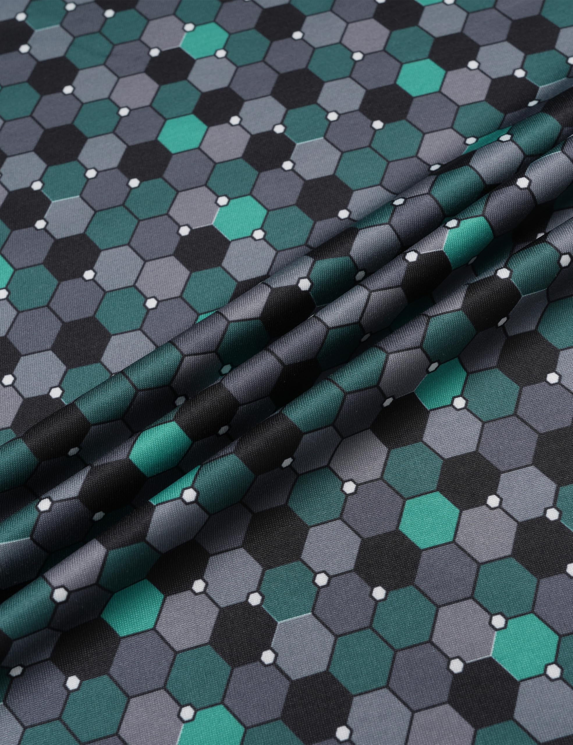 MAGCOMSEN Mens Golf Shirt Short Sleeve Dry Fit Moisture Wicking Golf Polos Casual Performance Print Collared Shirt Men